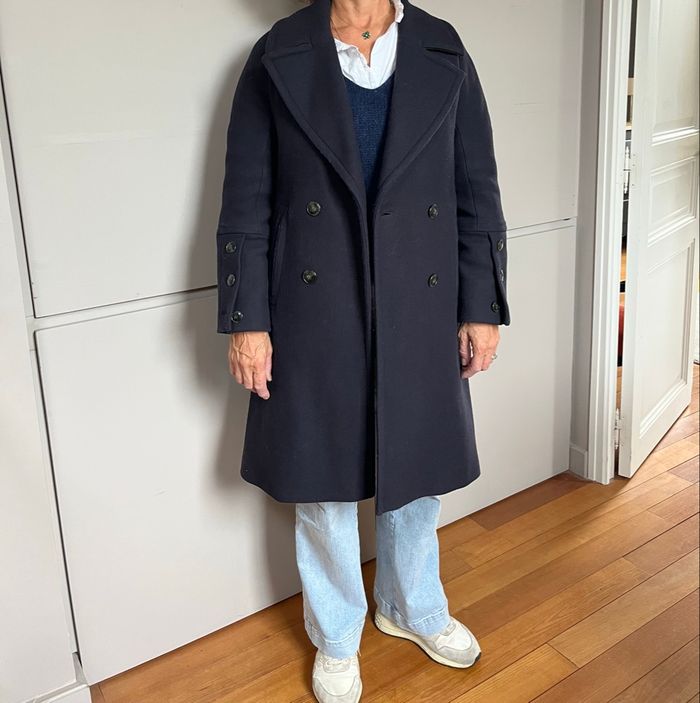 Manteau long marine « Lener Cordier » - photo numéro 2