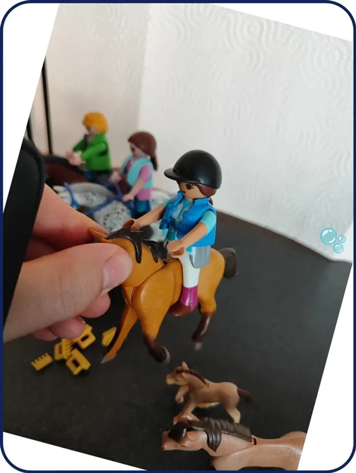 Lot chevaux et cavalier playmobil - photo numéro 8