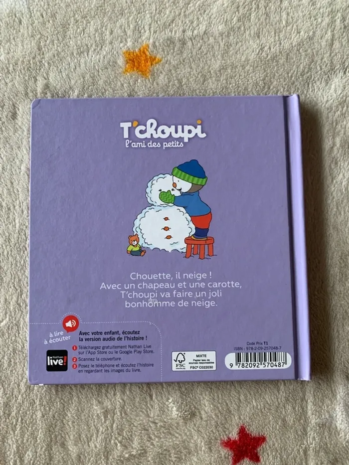 T’choupi fait un bonhomme de neige à lire à écouter Très bon état - photo numéro 3