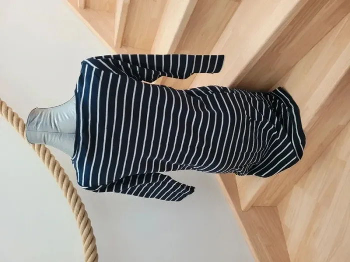 Robe manches 3/4 grossesse marinière taille 38-40 - photo numéro 7