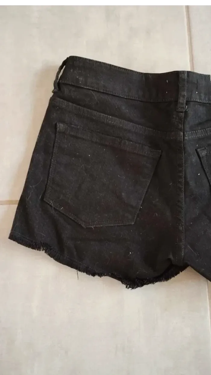 Short en jeans noir taille 36 cimarron - photo numéro 6