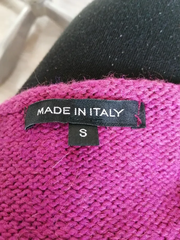 Robe tunique sans manches rose fushia avec ceinture simili cuir / made in italy / (S) - photo numéro 6