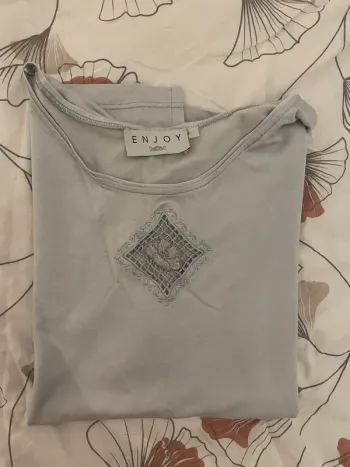 T-shirt bleu/gris