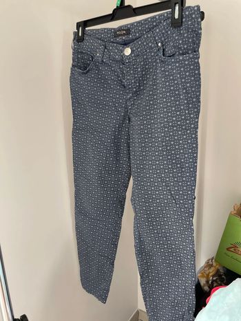 Pantalon enduit bleu 42
