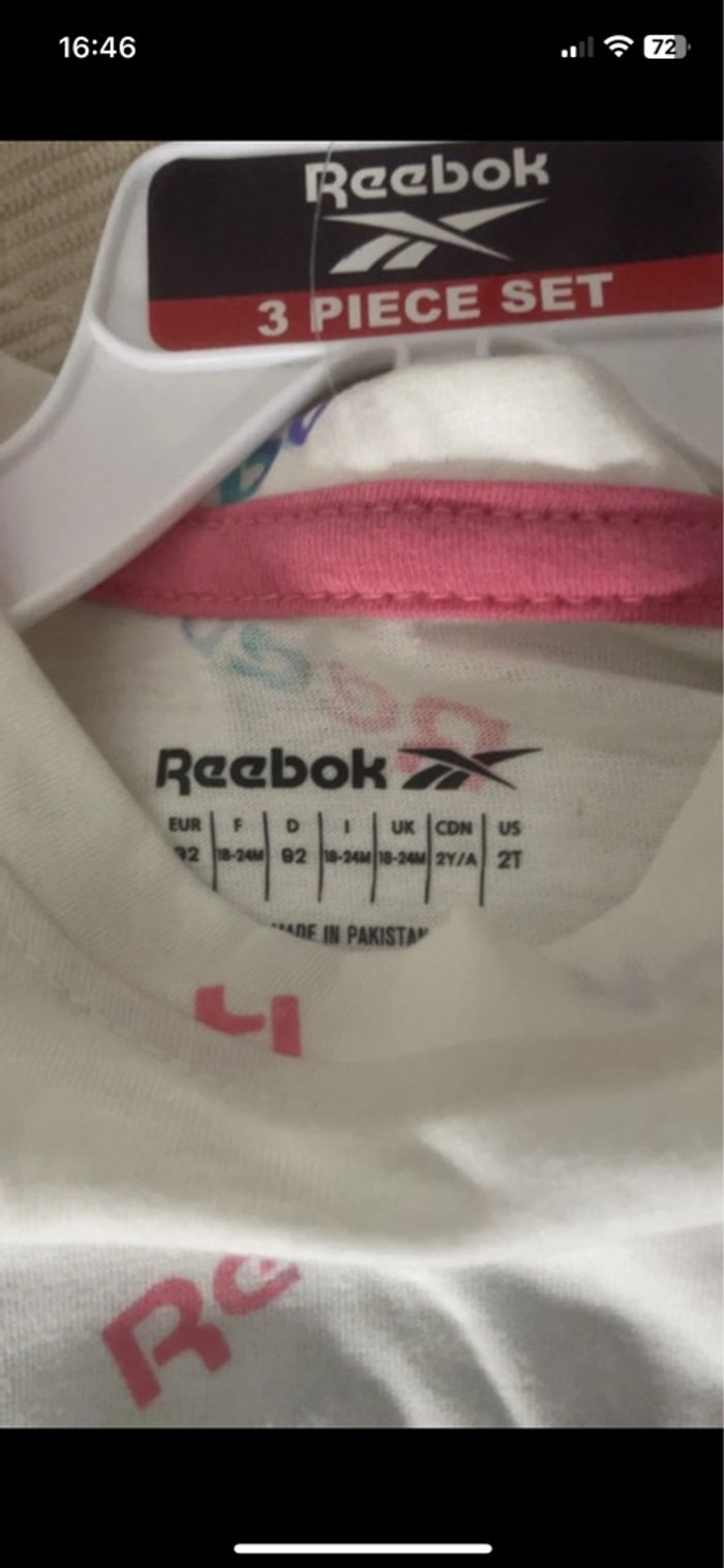 Ensemble petite fille Reebok - photo numéro 3