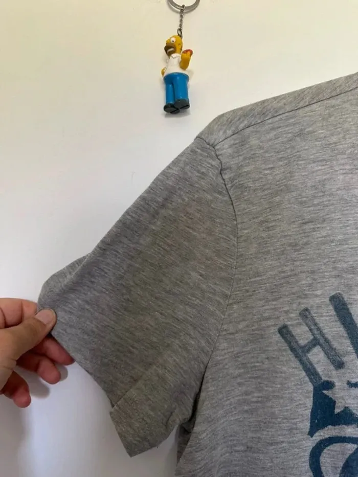 Homme M - t-shirt manche courte gris hilfiger - photo numéro 7