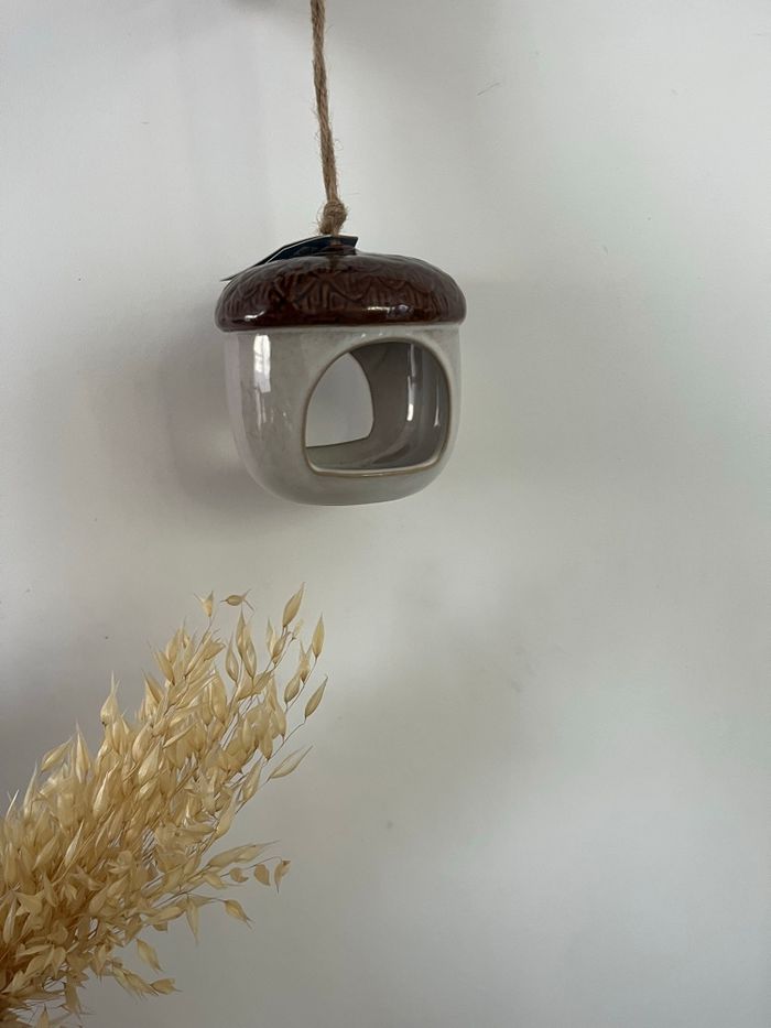 Mangeoire à oiseaux en céramique - photo numéro 2