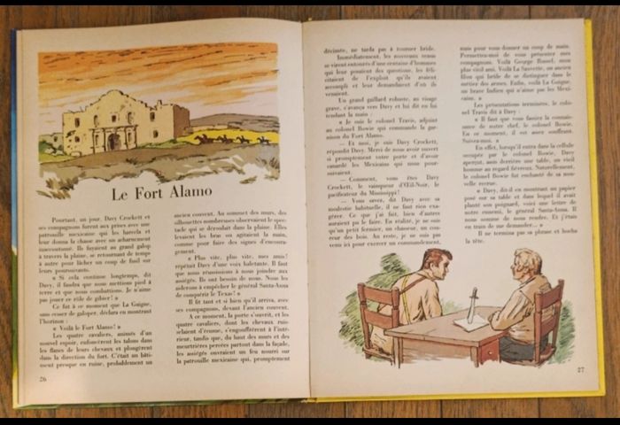 Lot Davy Crockett livre 1956 + journal de Mickey avec bd 1986 vintage - photo numéro 6