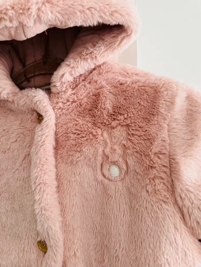 Manteau fioriture petit lapin tout doux - photo numéro 3