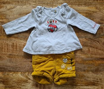 Ensemble short blouse  12 18 mois 80cm