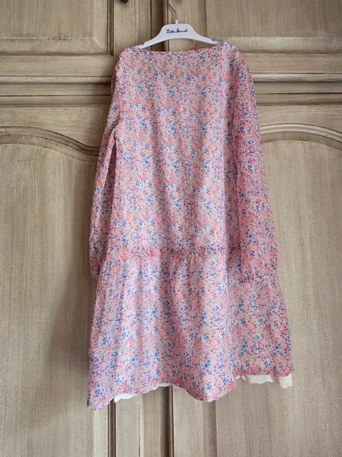 Robe colorée fleurie liberty dentelle tape à l'œil 8 ans - photo numéro 4