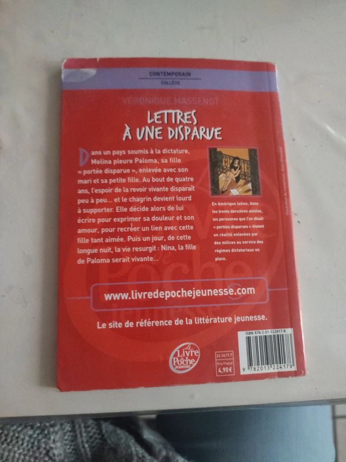 Livre lettre à une disparue - photo numéro 2