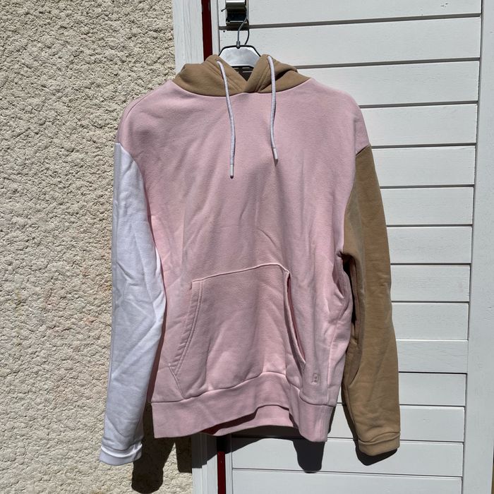 Sweat-shirt rose/beige taille S