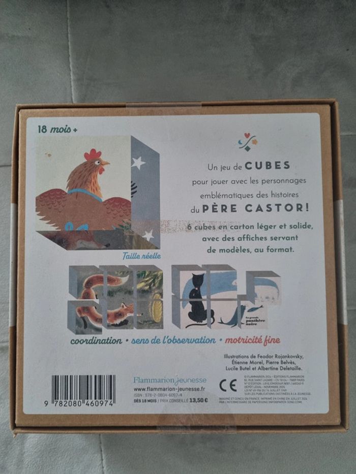 Cubes enfant à reconstituer. Père Castor. Flammarion. NEUF - photo numéro 2