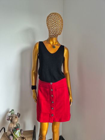 Jupe Femme Rouge Taille S/36
