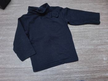 Lot de deux tshirts col roulé noir