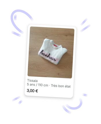 🩷 Pull 5 ans Tissaia #emyfleury_5ansfille