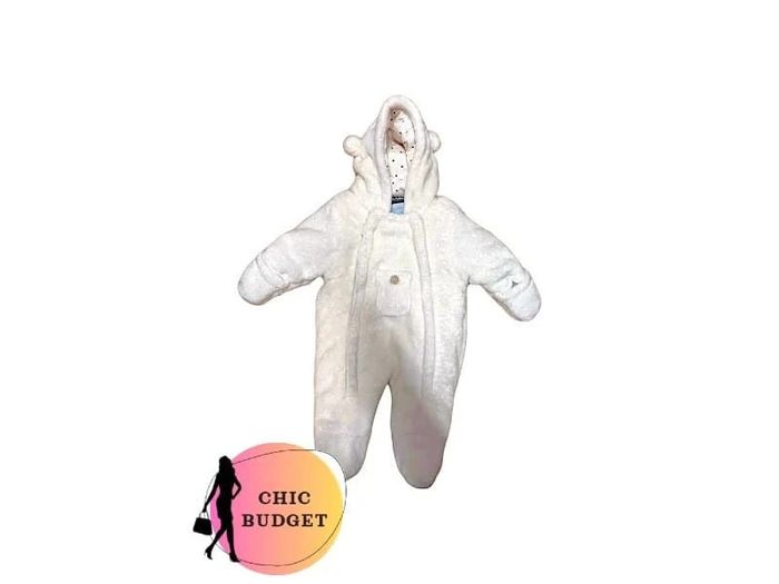 combinaison polaire kiabi blanc taille 1 mois