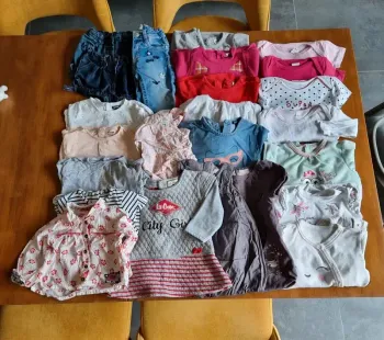 Lot vêtements bébé fille 12 mois