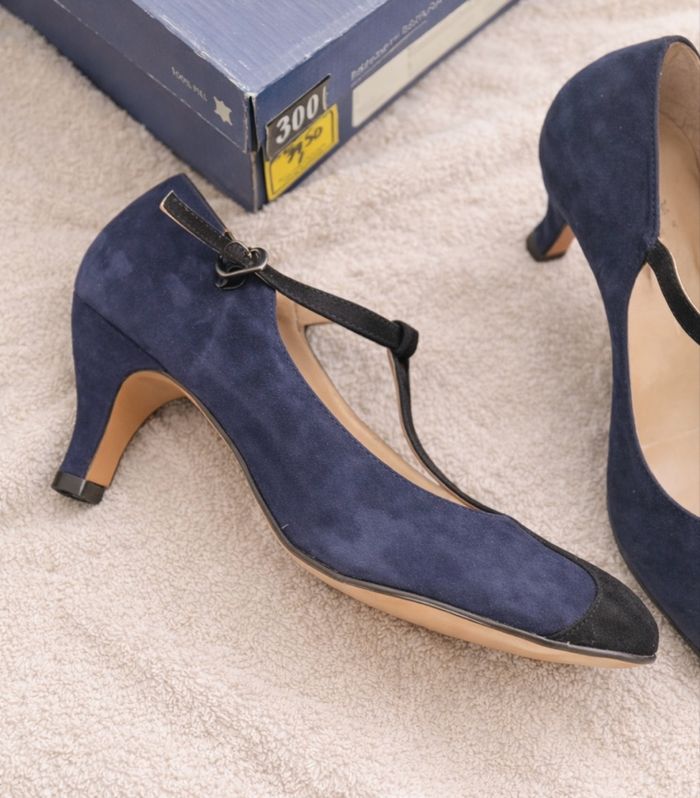 Chaussures à talon bleu - photo numéro 2