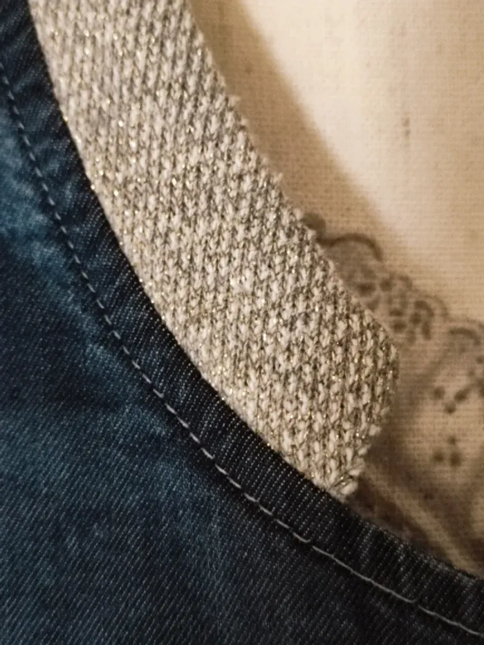 💋 spencer en jeans bordé lurex 🪩 - photo numéro 2