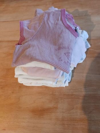 Lot 15 maillots de corps 5 ans fille