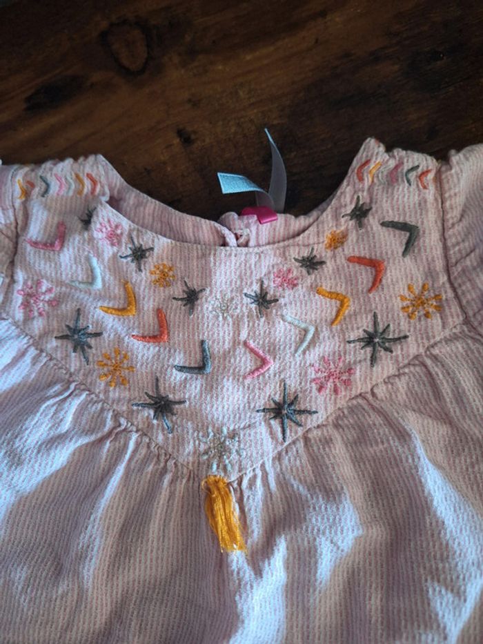 Tunique à rayure rose orchestra - photo numéro 2