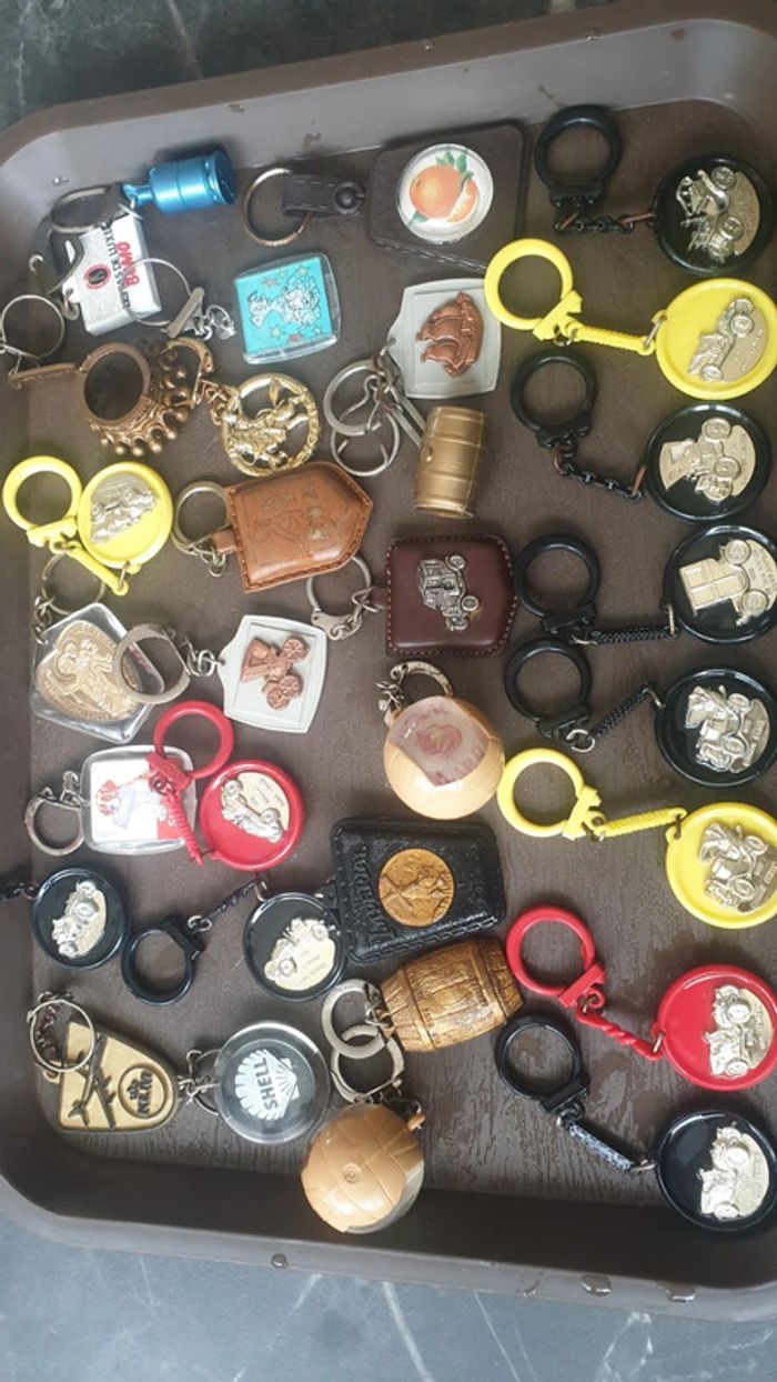 lot de portes clés vintage