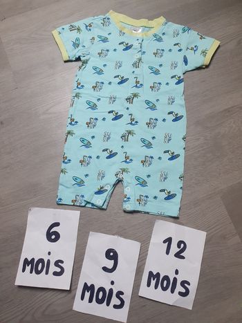 Barboteuse grenouillère 6-12 mois garçon