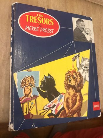Grand recueil ancien bleu Les Trésors de Pierre Probst Caroline livre bd album