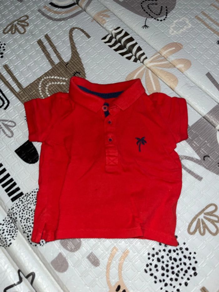 Polo bébé rouge