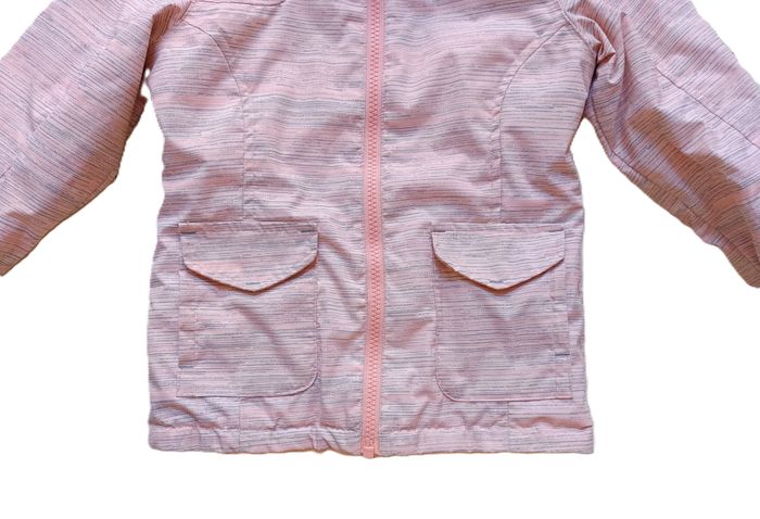 Doudoune légère rose et gris à capuche. Réversible. Quechua. Decathlon. Taille 4 ans - photo numéro 3
