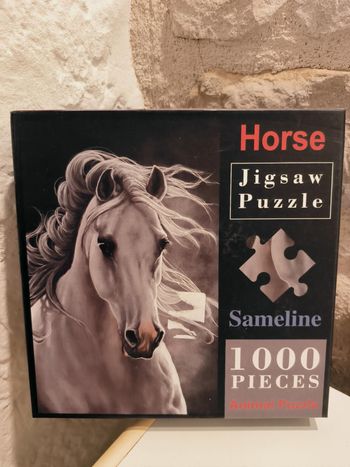 puzzle 1000 piéces cheval blanc