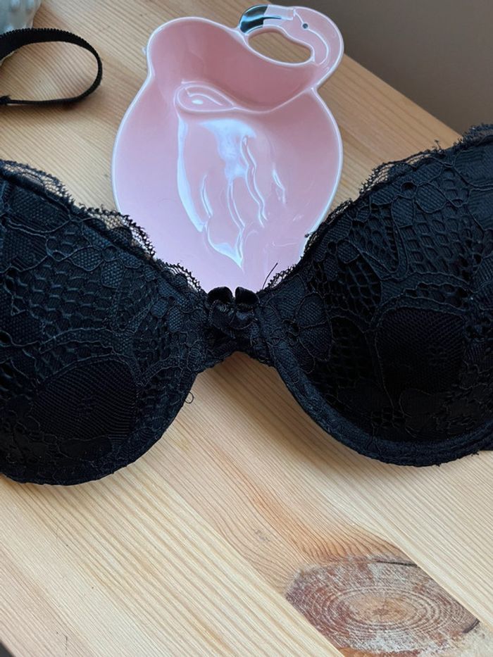 Lingerie dentelle noire taille 36 bonnet A - photo numéro 3