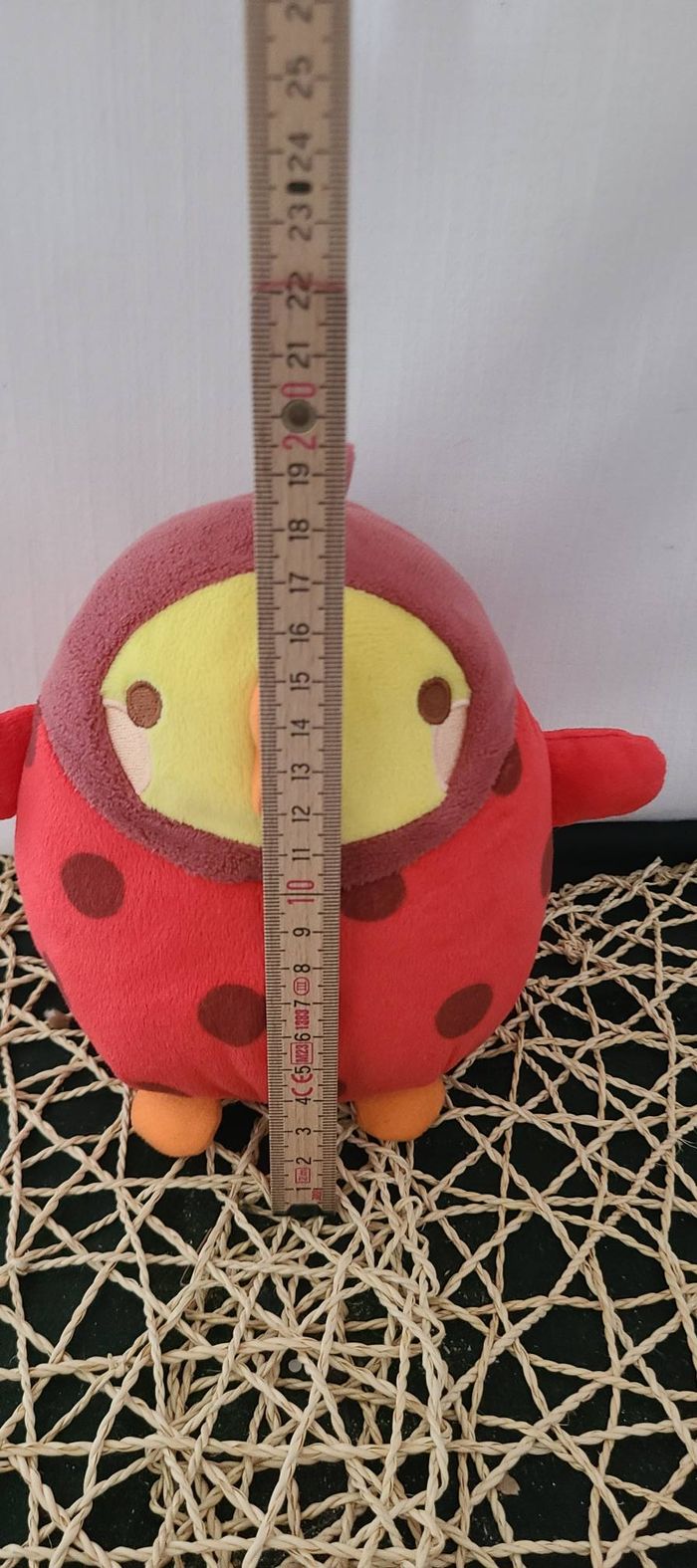 Peluche Molang le poussin piu piu déguisé en coccinelle - photo numéro 4