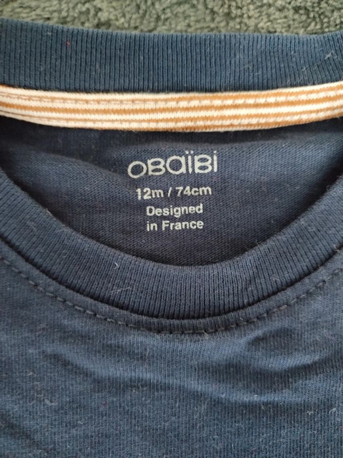 Tee-shirt 12 mois Obaibi - photo numéro 3