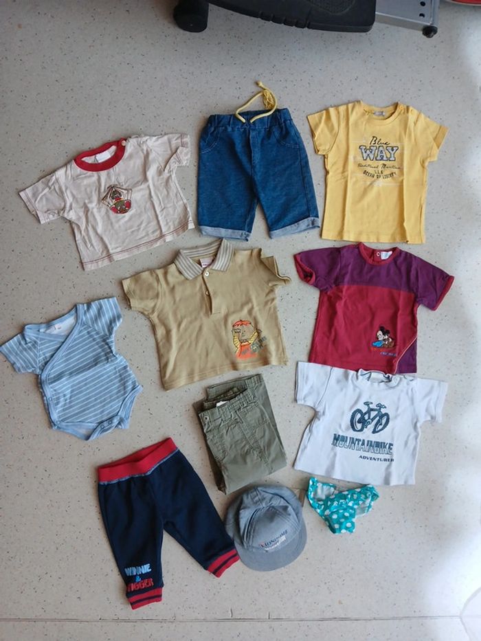 Lot revendeur 38 vêtements bébé garçon - photo numéro 2