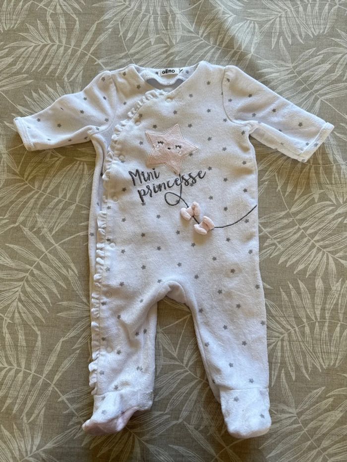 Pijama velours fille