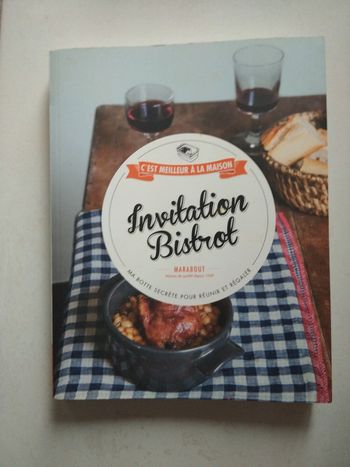 Livre de recettes Invitation Bistrot Marabout