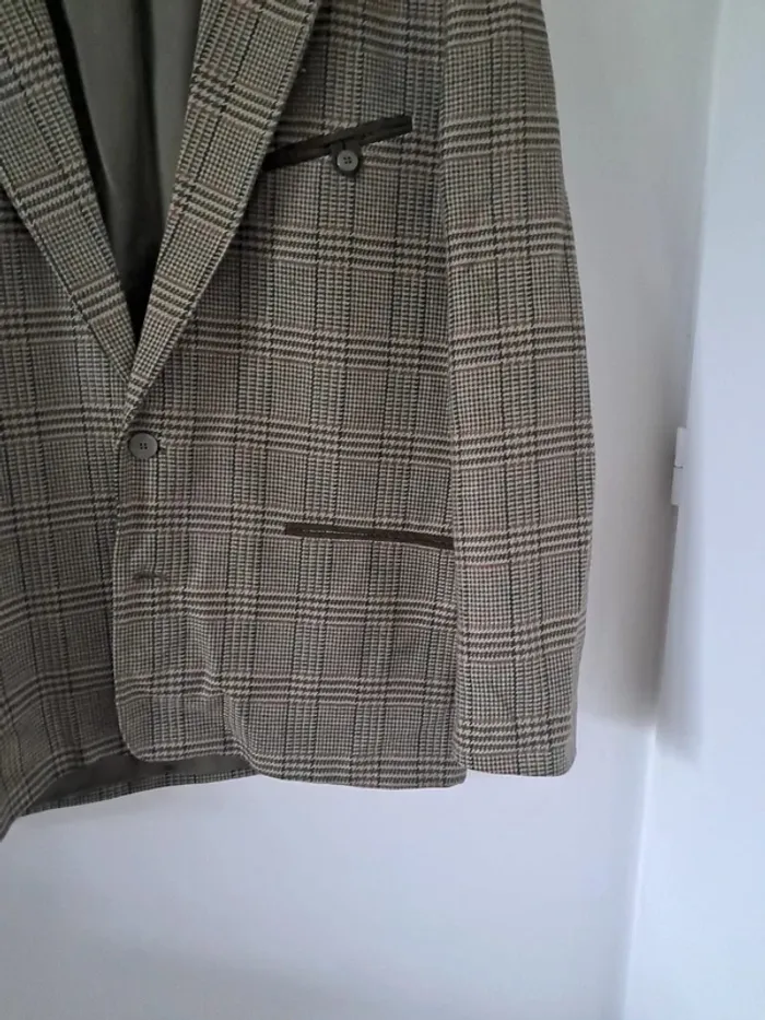 Veste vintage élégante à motif Prince de Galles - photo numéro 5