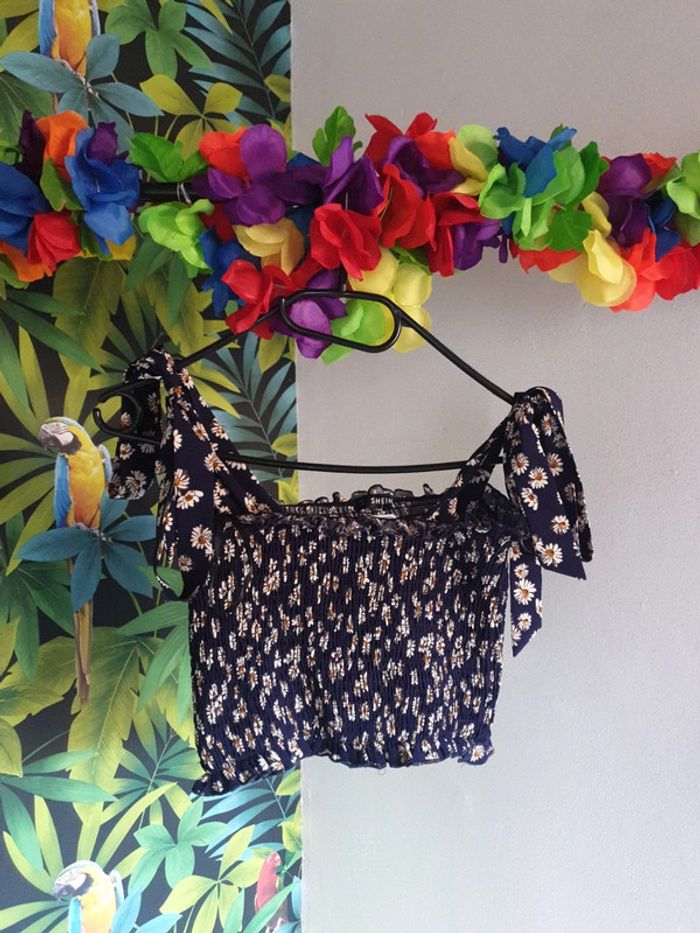 Top pâquerettes bandeau