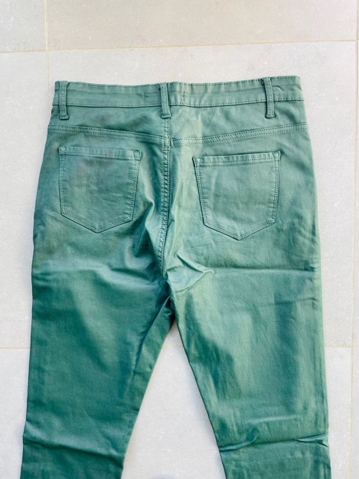 Pantalon vert effet huilé - photo numéro 7