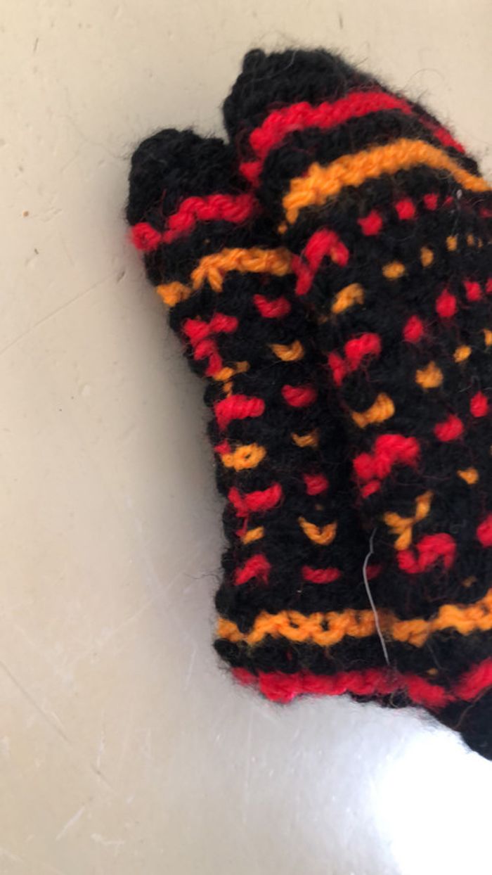 chaussons tricotés à la main - photo numéro 6