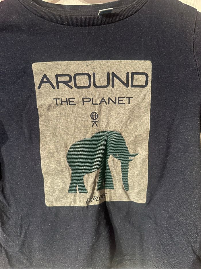 T-shirt manche longue Okaïdi taille 3 ans - photo numéro 2