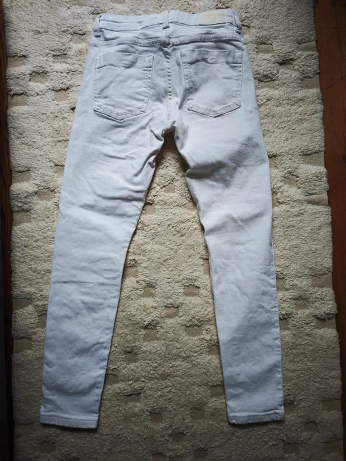 Slim blanc Zara 36 - photo numéro 3