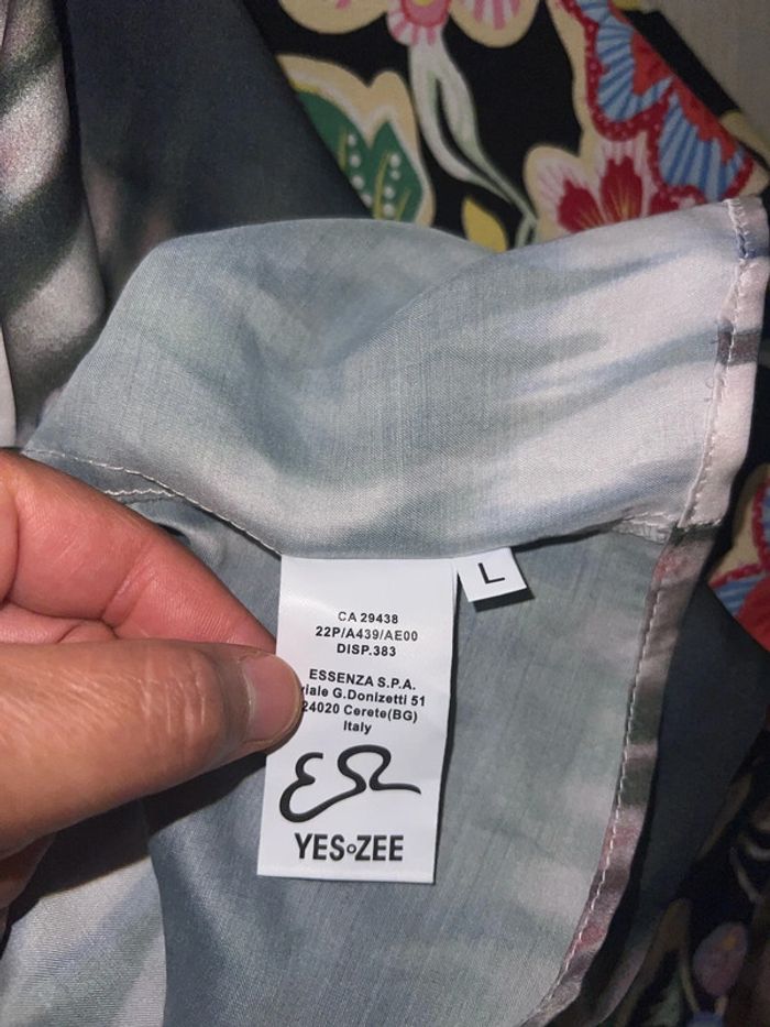 Robe chemise imprimée satinée Taille L - photo numéro 7