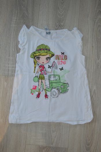 Tee shirt Free style 10 ans fille papillons