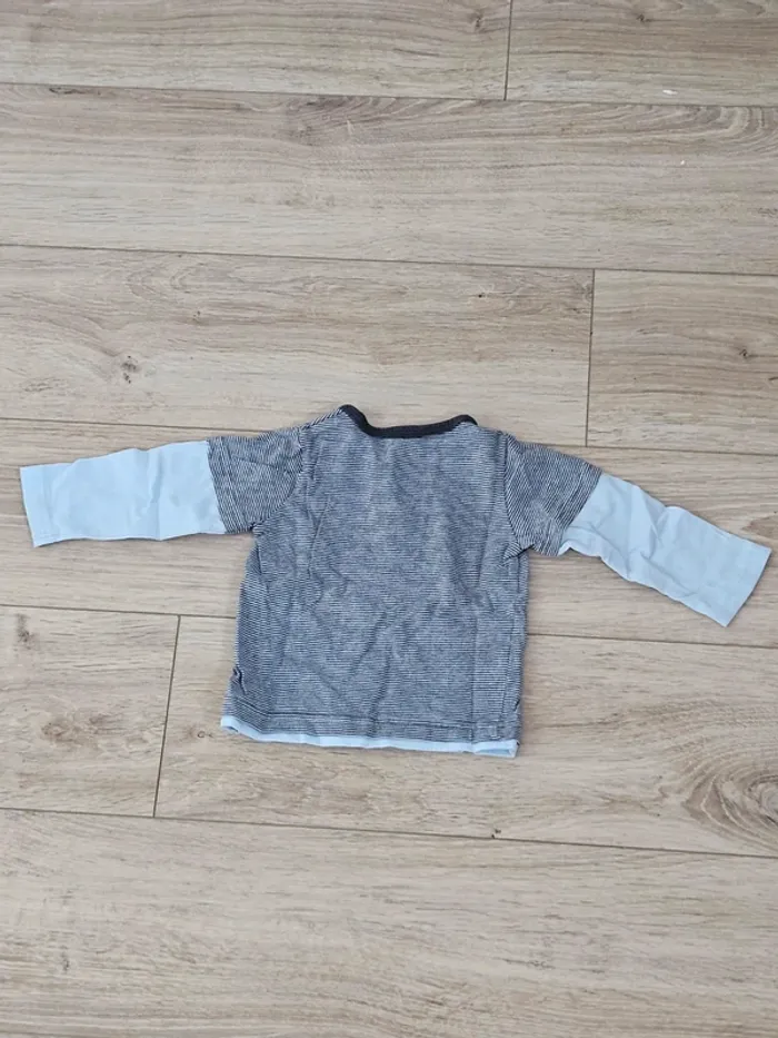 3 tee shirt manches longues 12 mois - photo numéro 8
