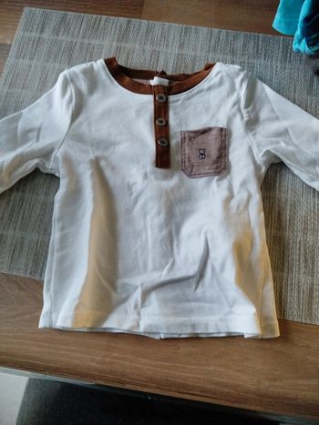 Vends tee shirt manche longue taille 3 mois