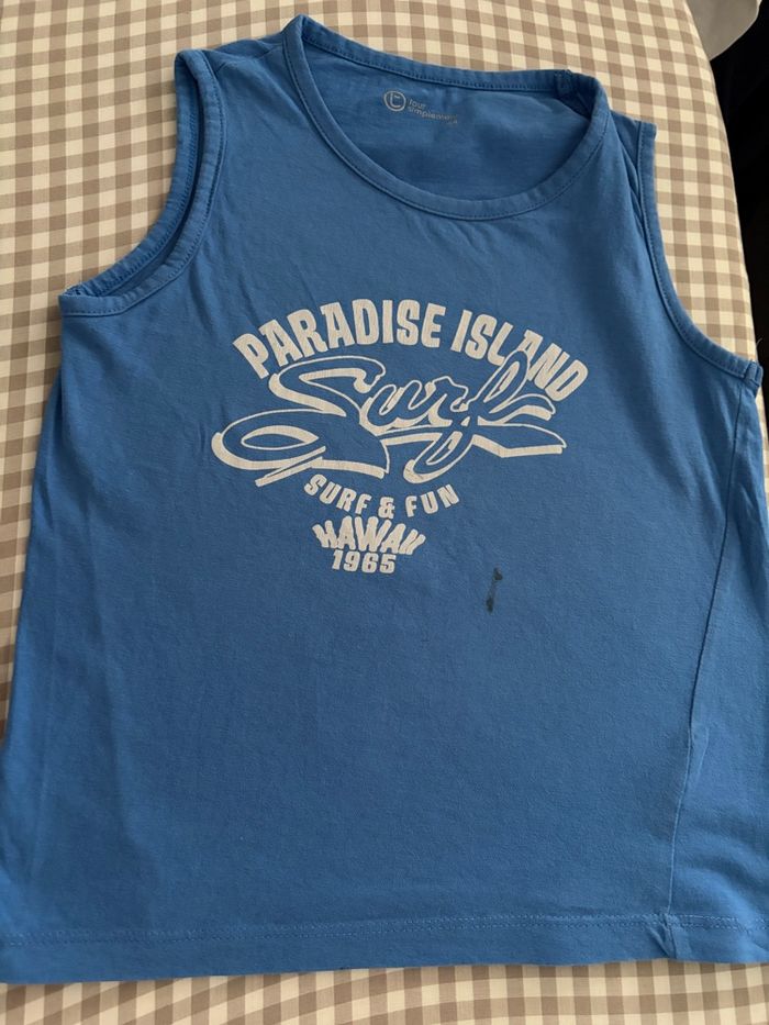 Débardeur t-shirt sans manche Okaïdi garçon 8 ans - photo numéro 1